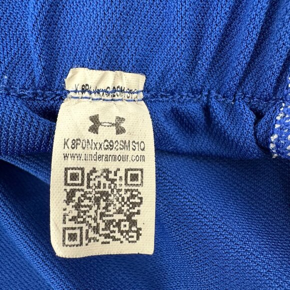 Under Armour Womens Heatgear  Elastic Waist Loose Fit Blue Running Shorts L - Picture 6 of 7